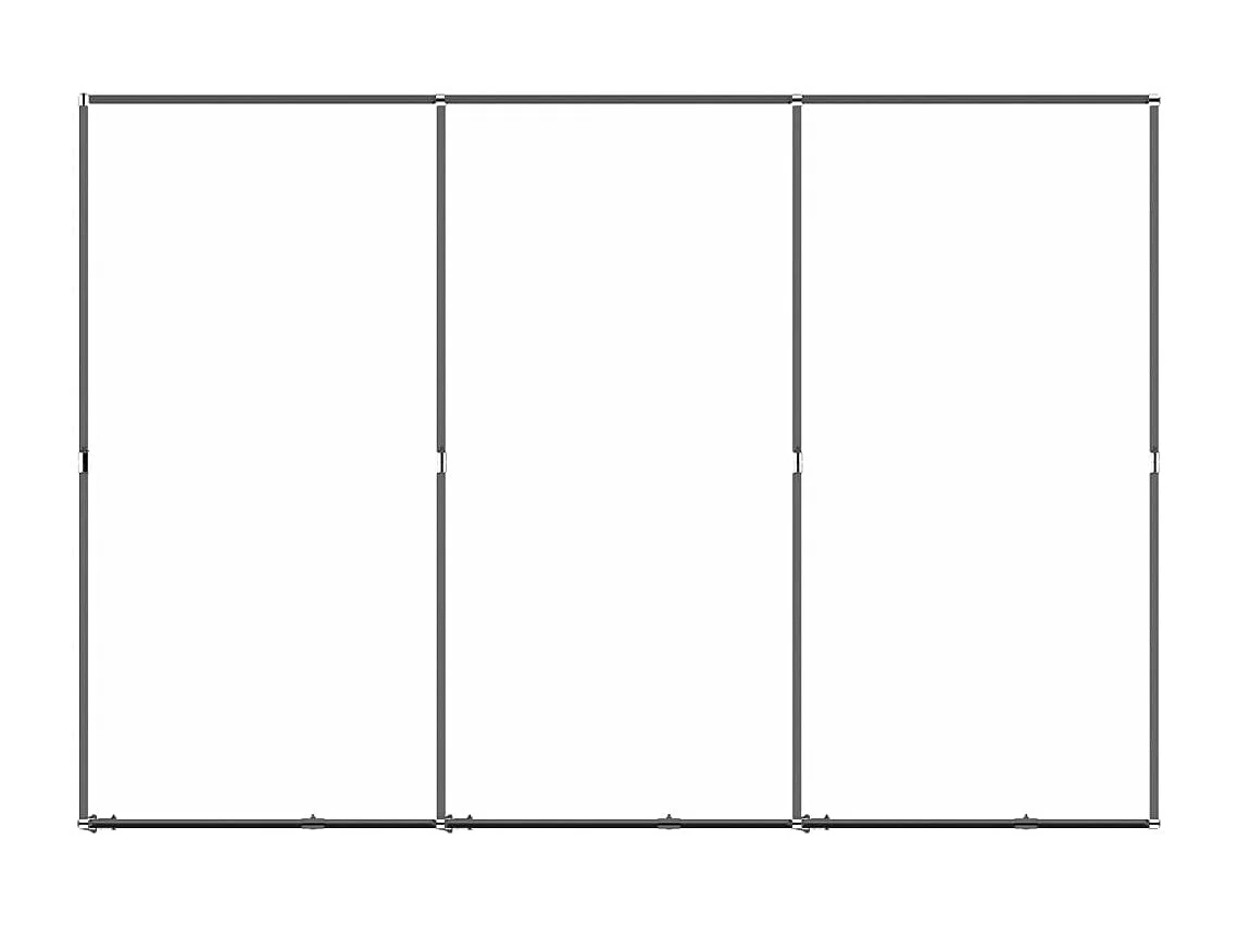 Gaiola para canil outdoor animal pac para cães aço 5,53 m² preto 02_0041857