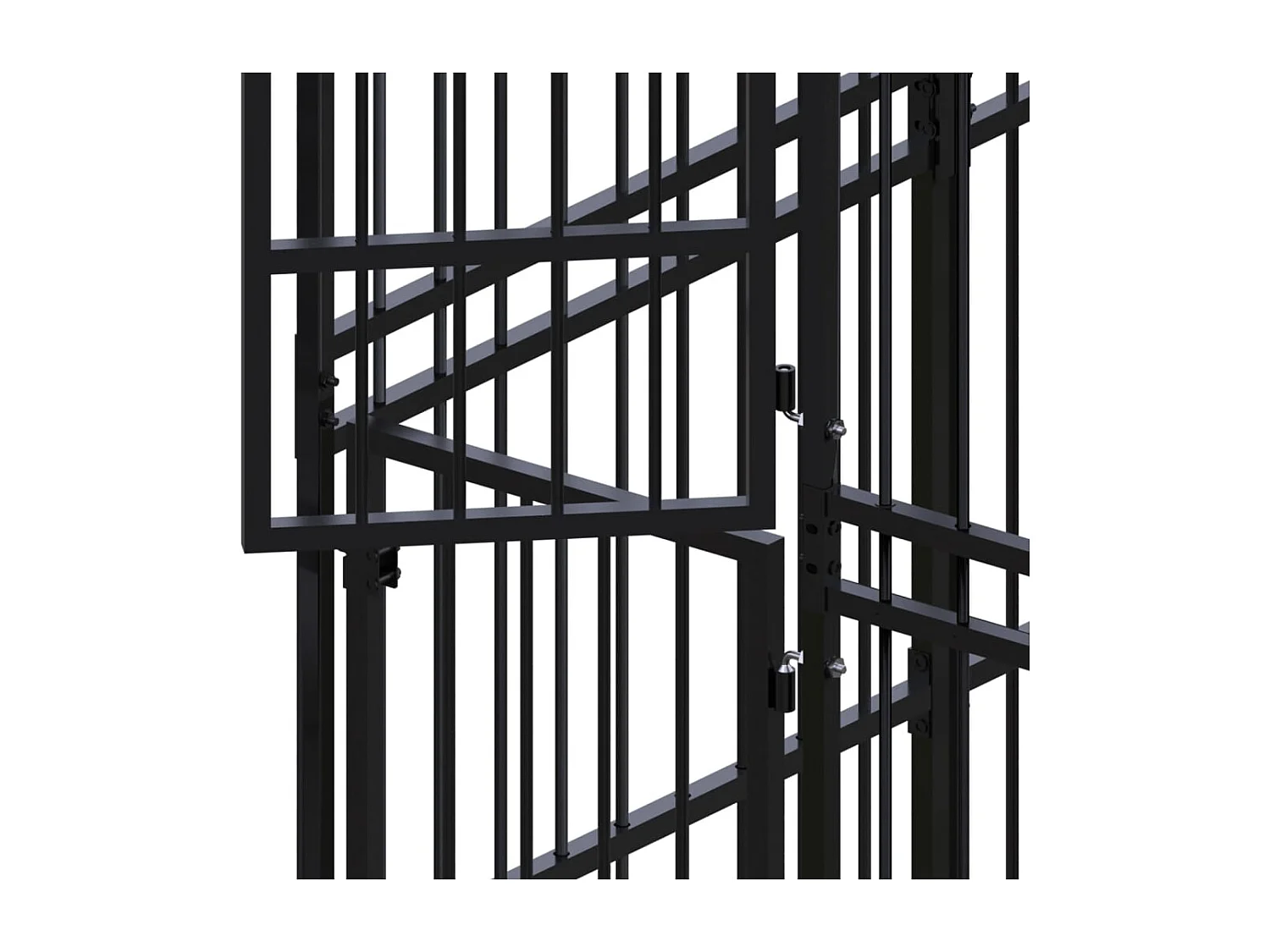 Gaiola para canil outdoor animal pac para cães aço 5,53 m² preto 02_0041857