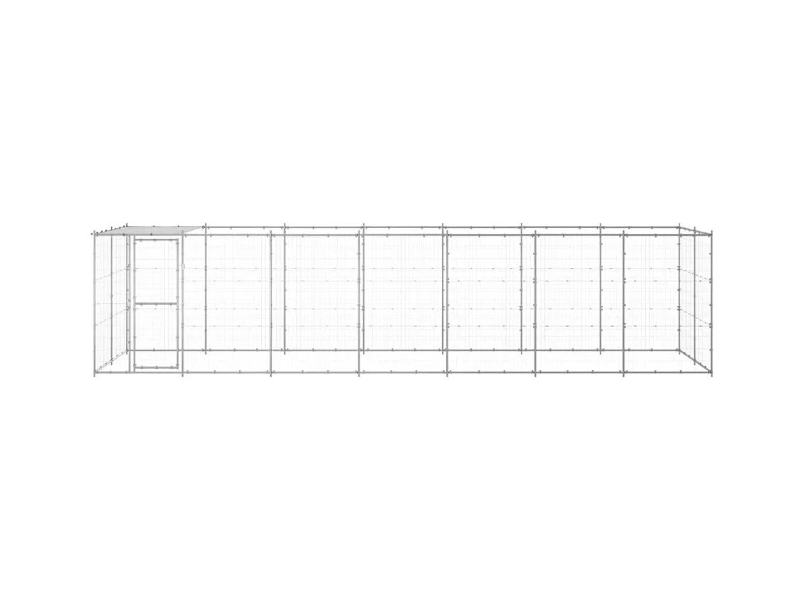 Chenil extérieur cage enclos 770 x 220 x 180 cm 02_0000436