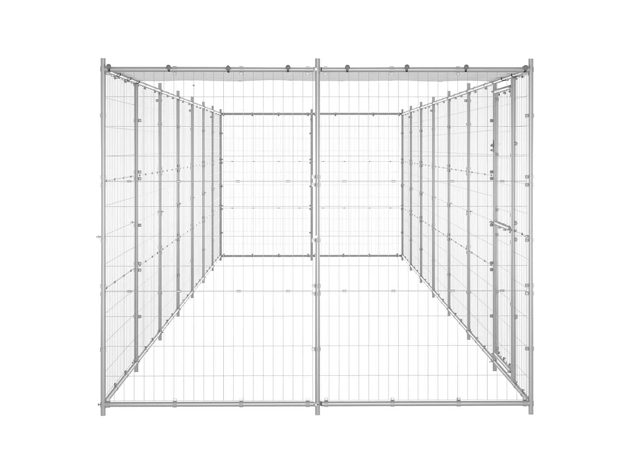 Chenil extérieur cage enclos 770 x 220 x 180 cm 02_0000436
