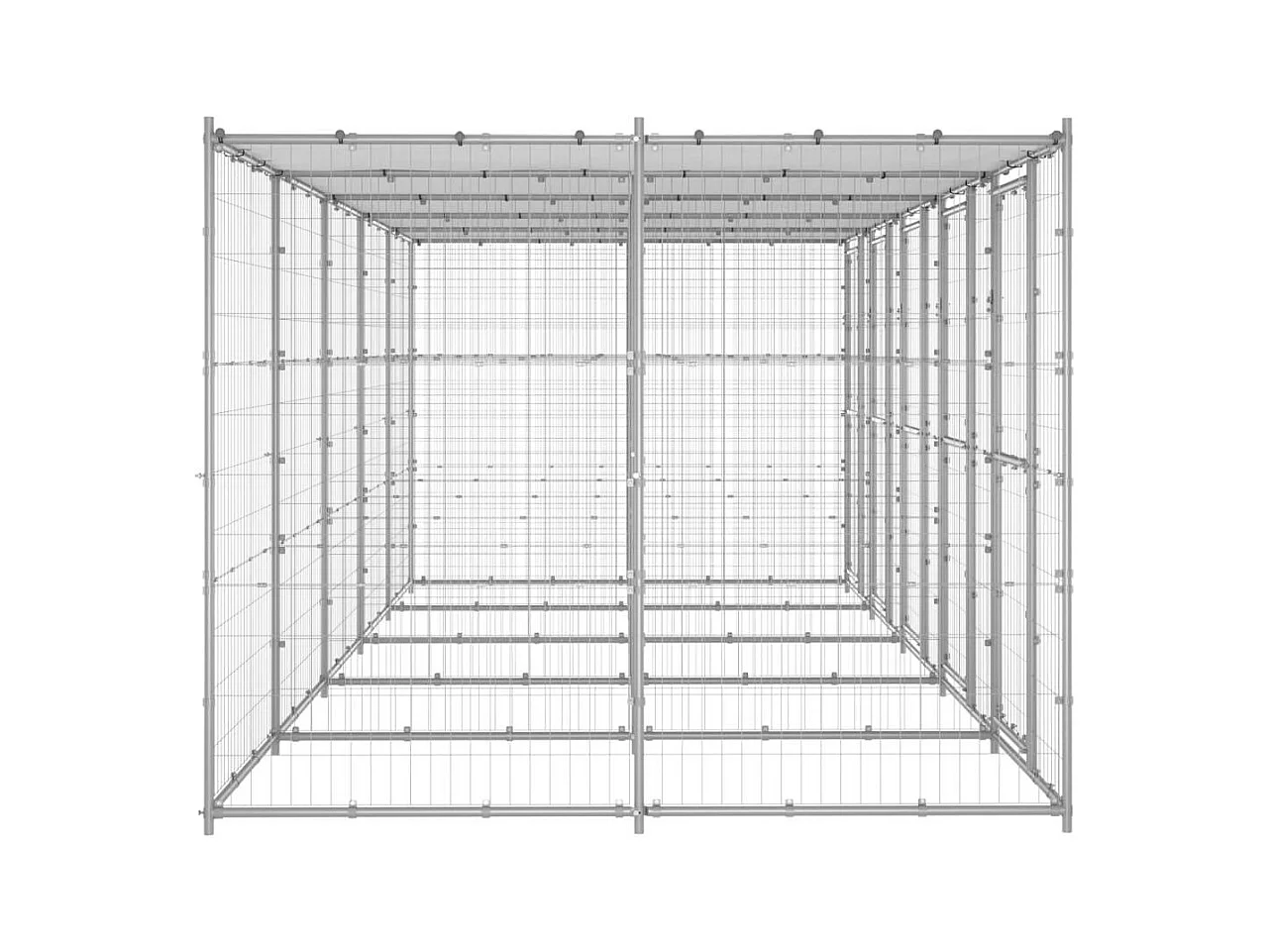 Chenil extérieur cage enclos 550 x 220 x 180 cm 02_0000432