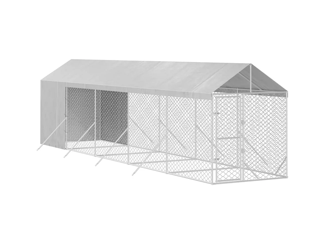 Chenil cage enclos pac argenté 2 x 10 x 45414 cm 02_0041894