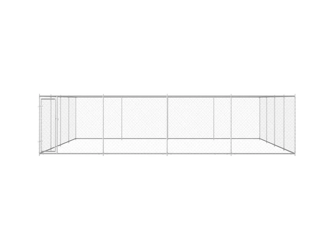 Chenil extérieur cage enclos 760 x 760 x 185 cm 02_0000478