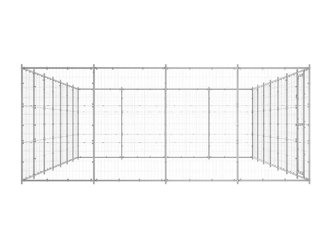 Chenil extérieur cage enclos 770 x 440 x 180 cm 02_0000420