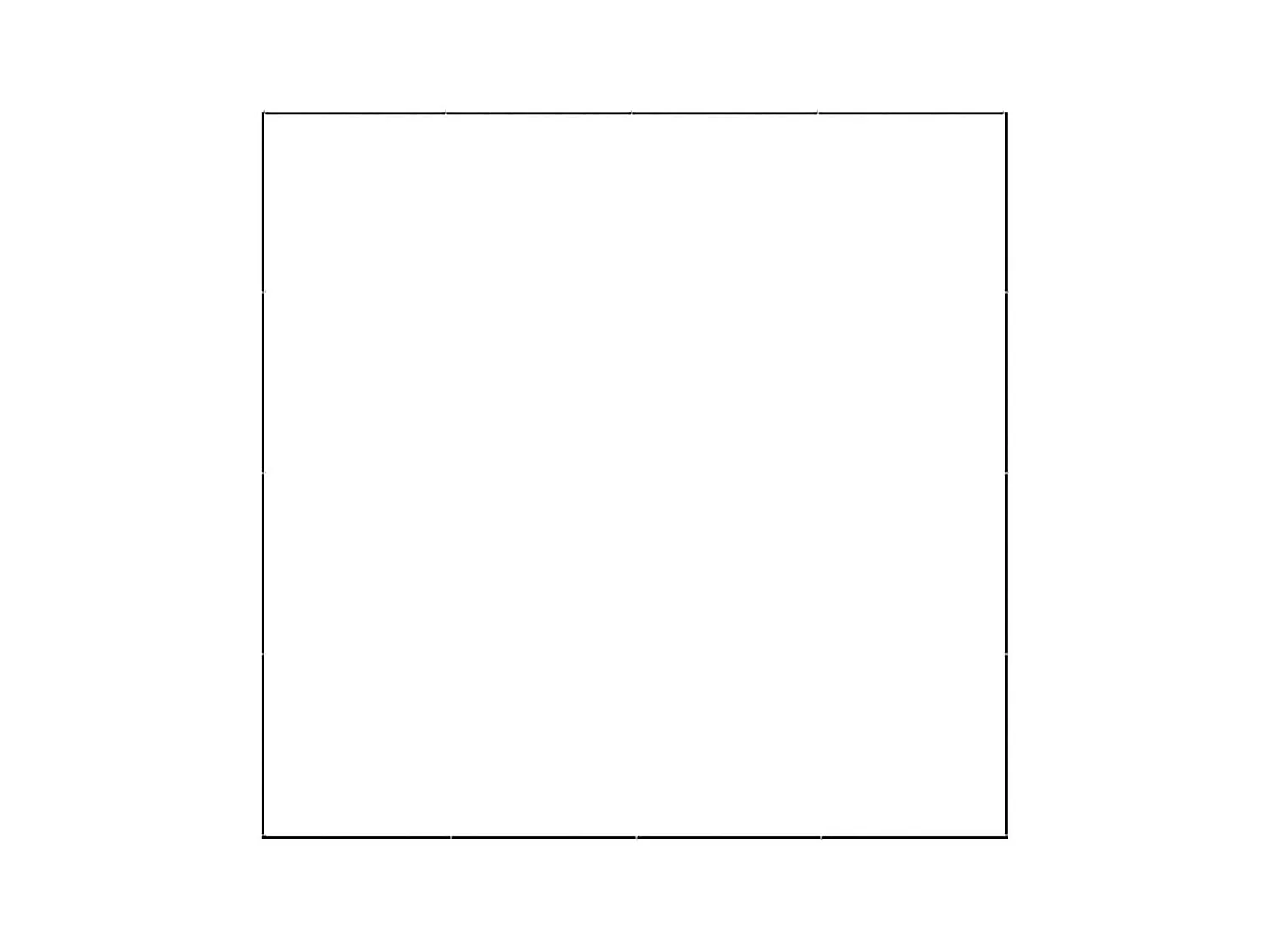 Chenil extérieur cage enclos noire 400 x 400 x 70 cm 02_0000500