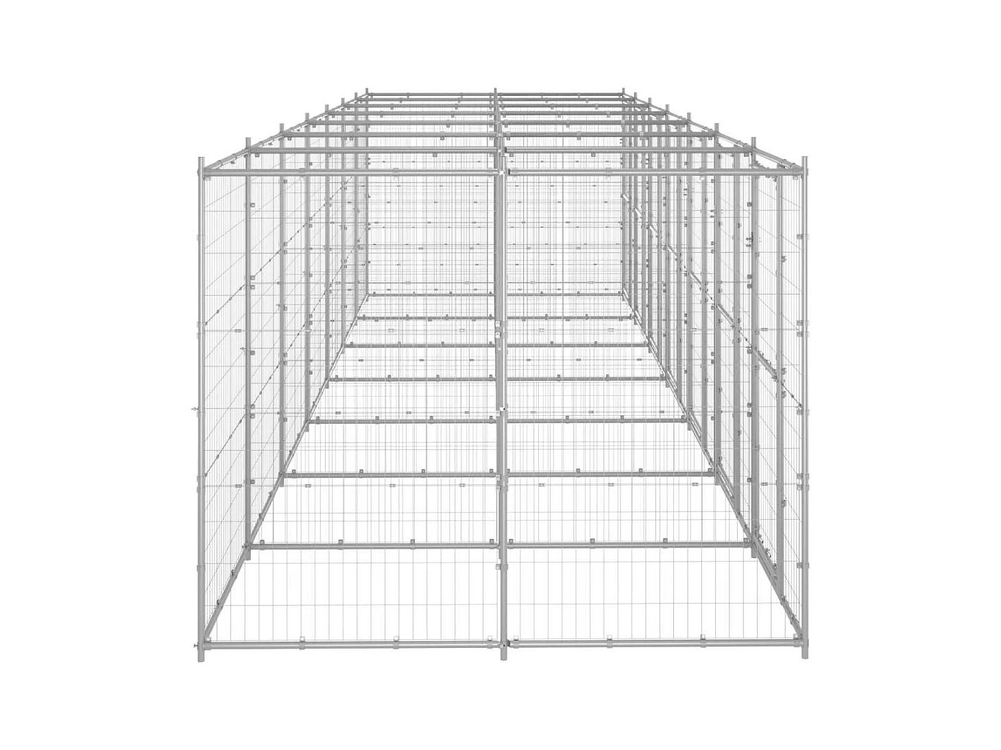 Chenil extérieur cage enclos 770 x 220 x 180 cm 02_0000409