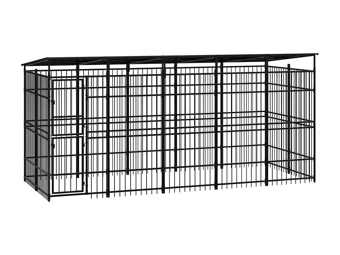 Chenil cage enclos pac noire 480 x 192 x 200 cm 02_0041771