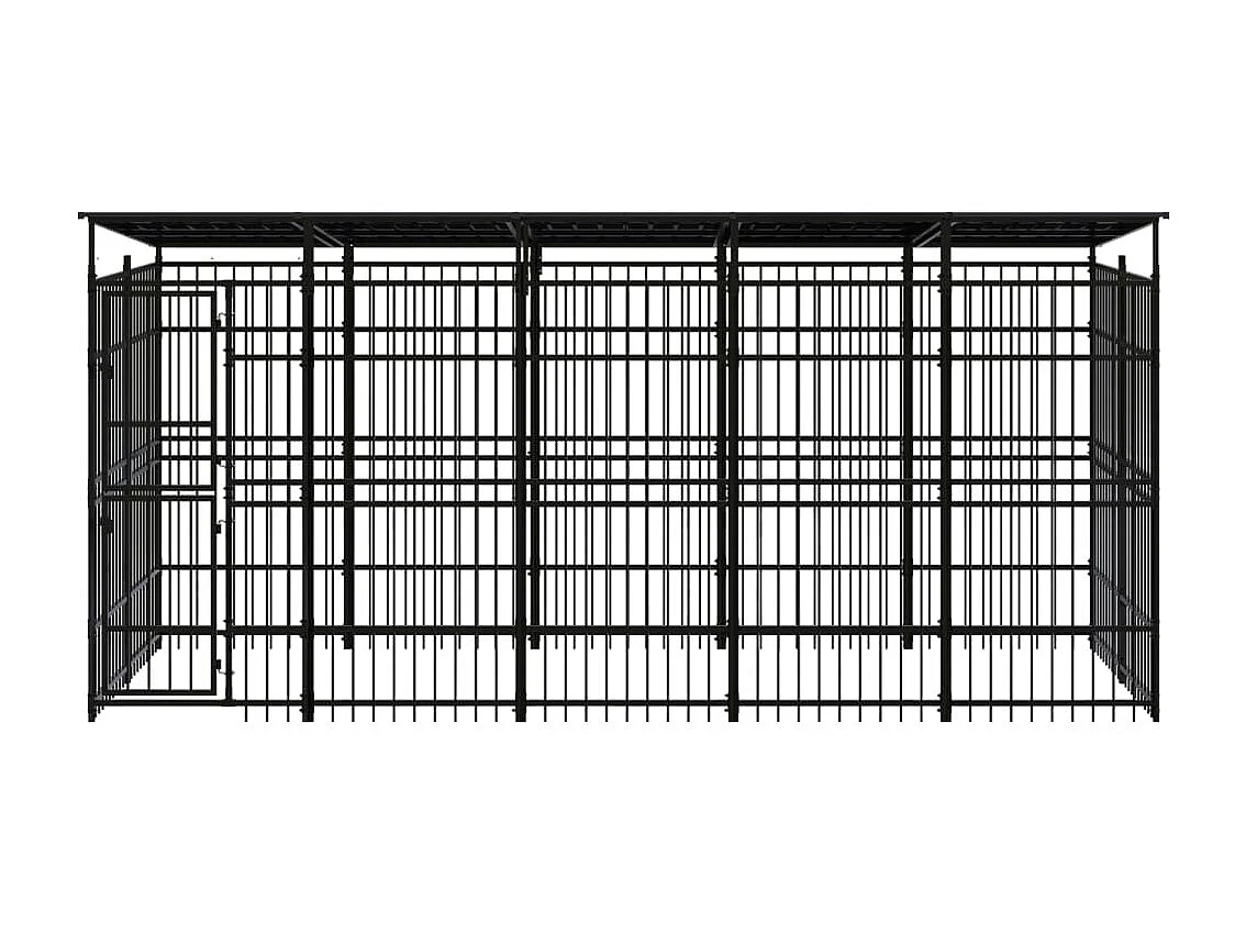 Chenil cage enclos pac noire 480 x 192 x 200 cm 02_0041771