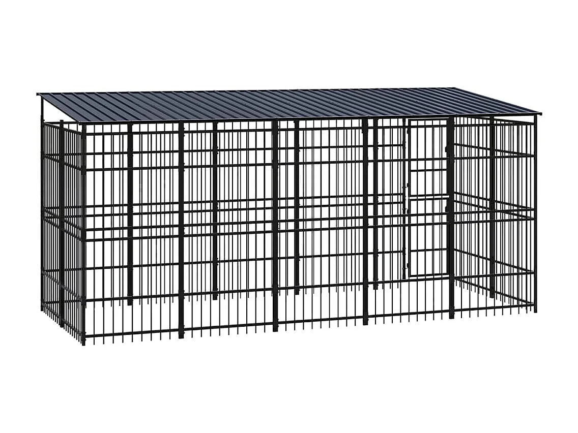 Chenil cage enclos pac noire 480 x 192 x 200 cm 02_0041771