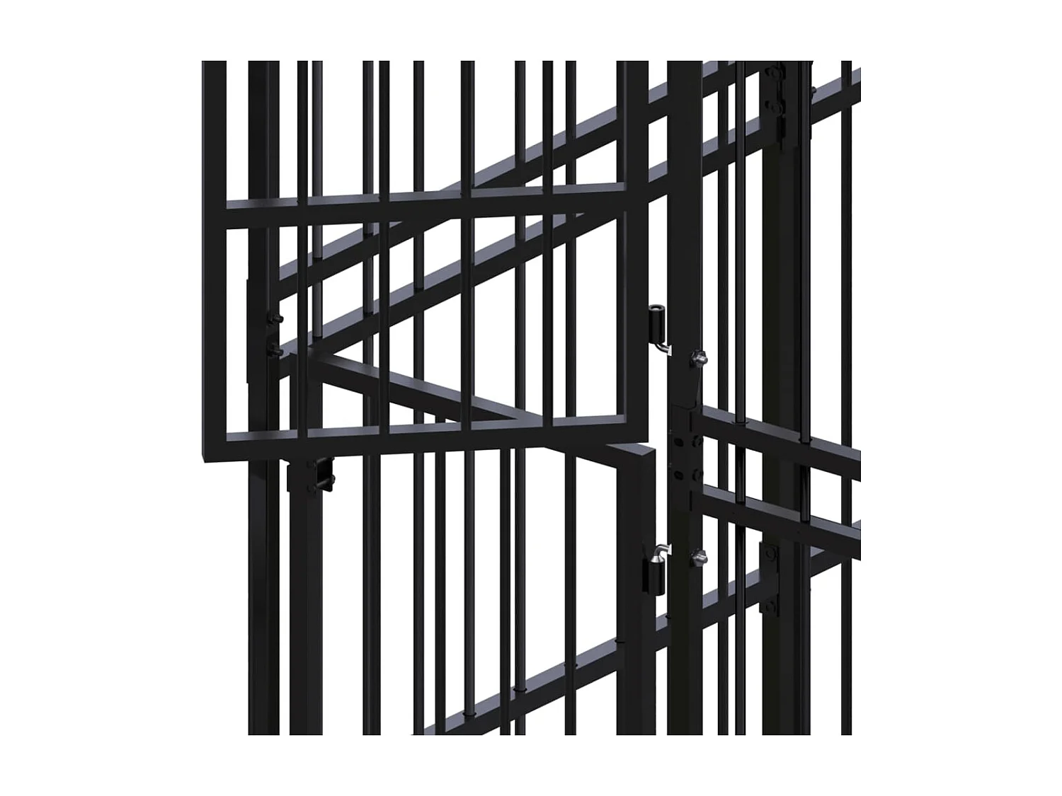 Gaiola para canil outdoor animal pac para cães aço 9,22 m² preto 02_0041888