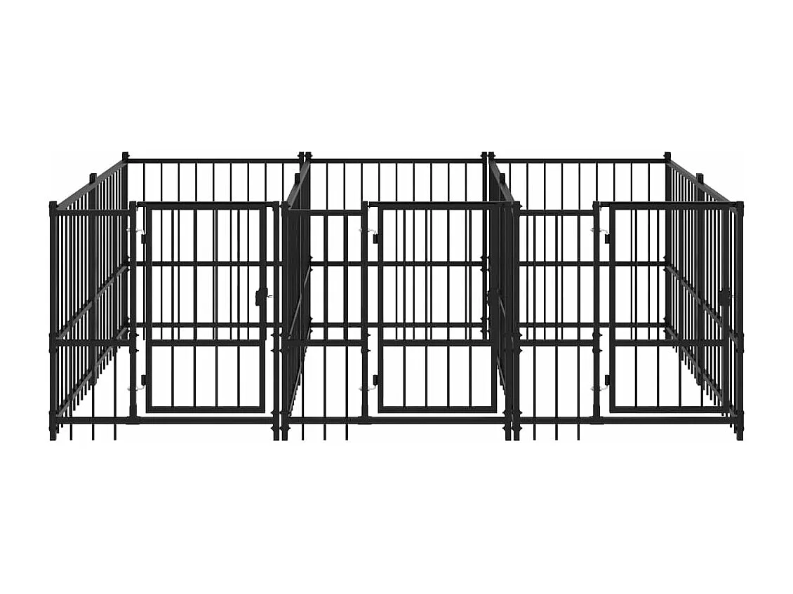 Chenil cage enclos pac noire 291 x 193.5 x 100 cm 02_0041858