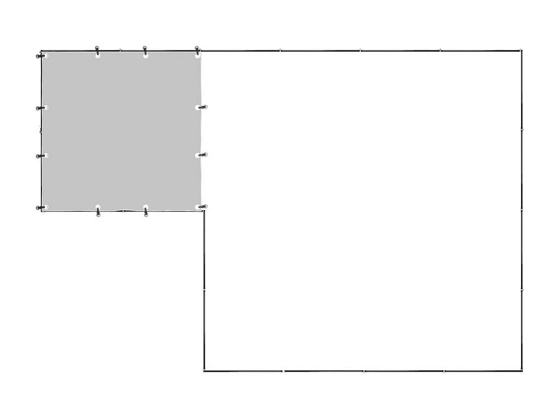 Gaiola para canil externo parque para cães animais 6,05 m² aço preto 02_0000547