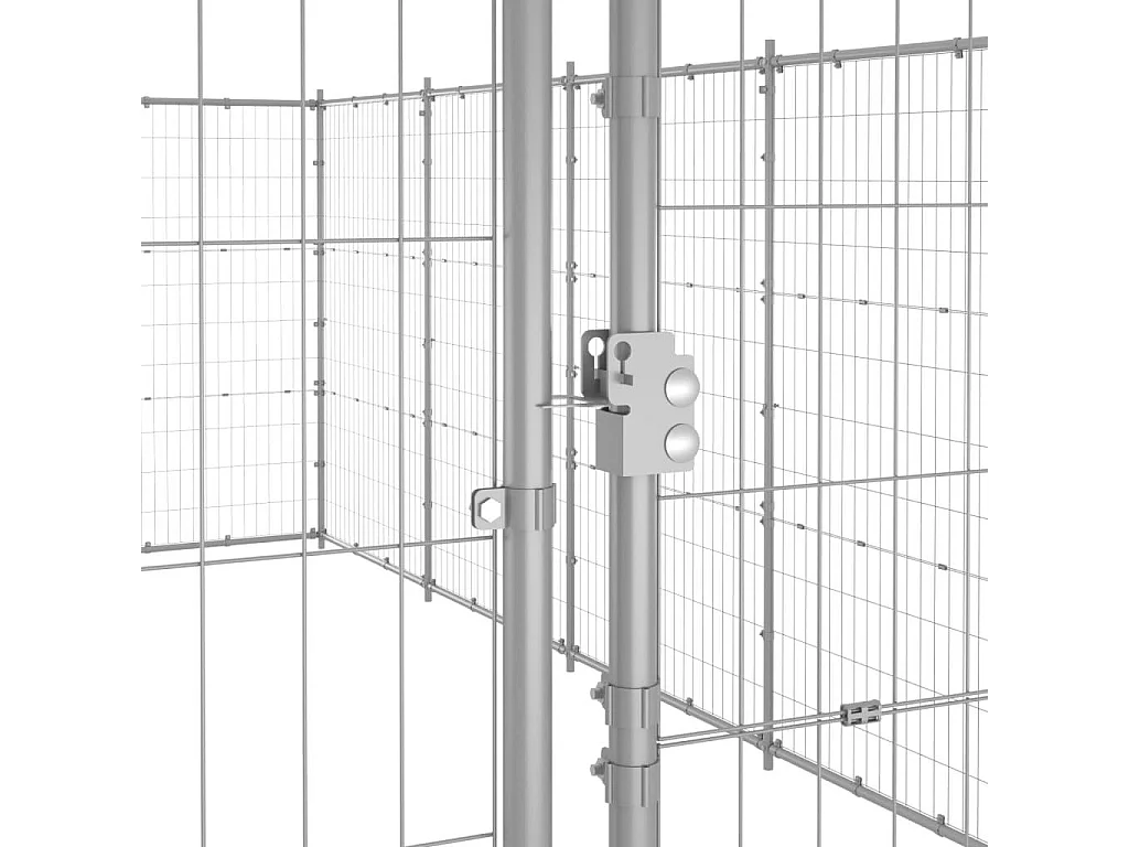 Chenil extérieur cage enclos 990 x 660 x 180 cm 02_0000426