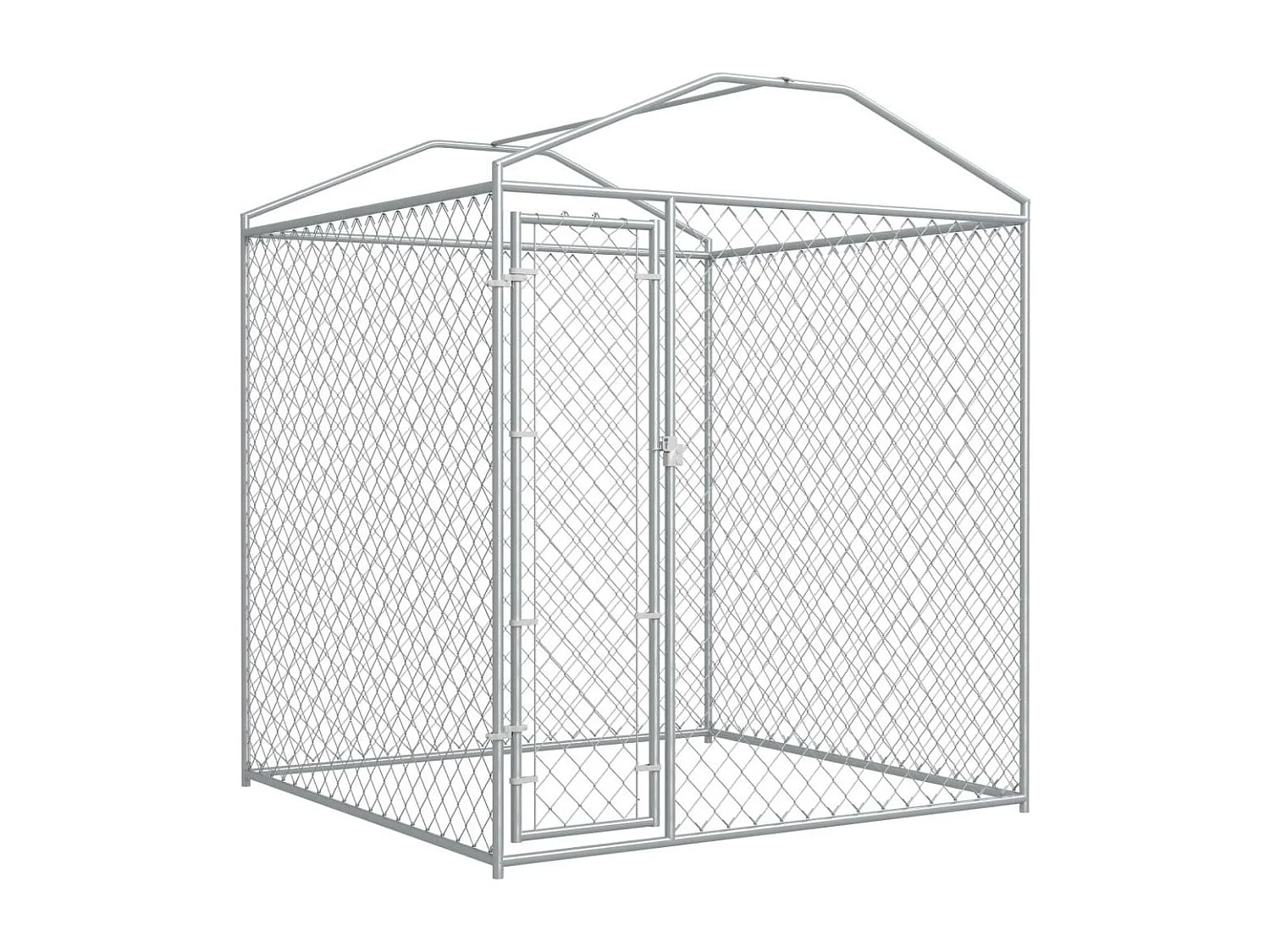 Jaula para perrera exterior, parque infantil para animales, perro exterior con techo para perros 225 cm 02_0000324