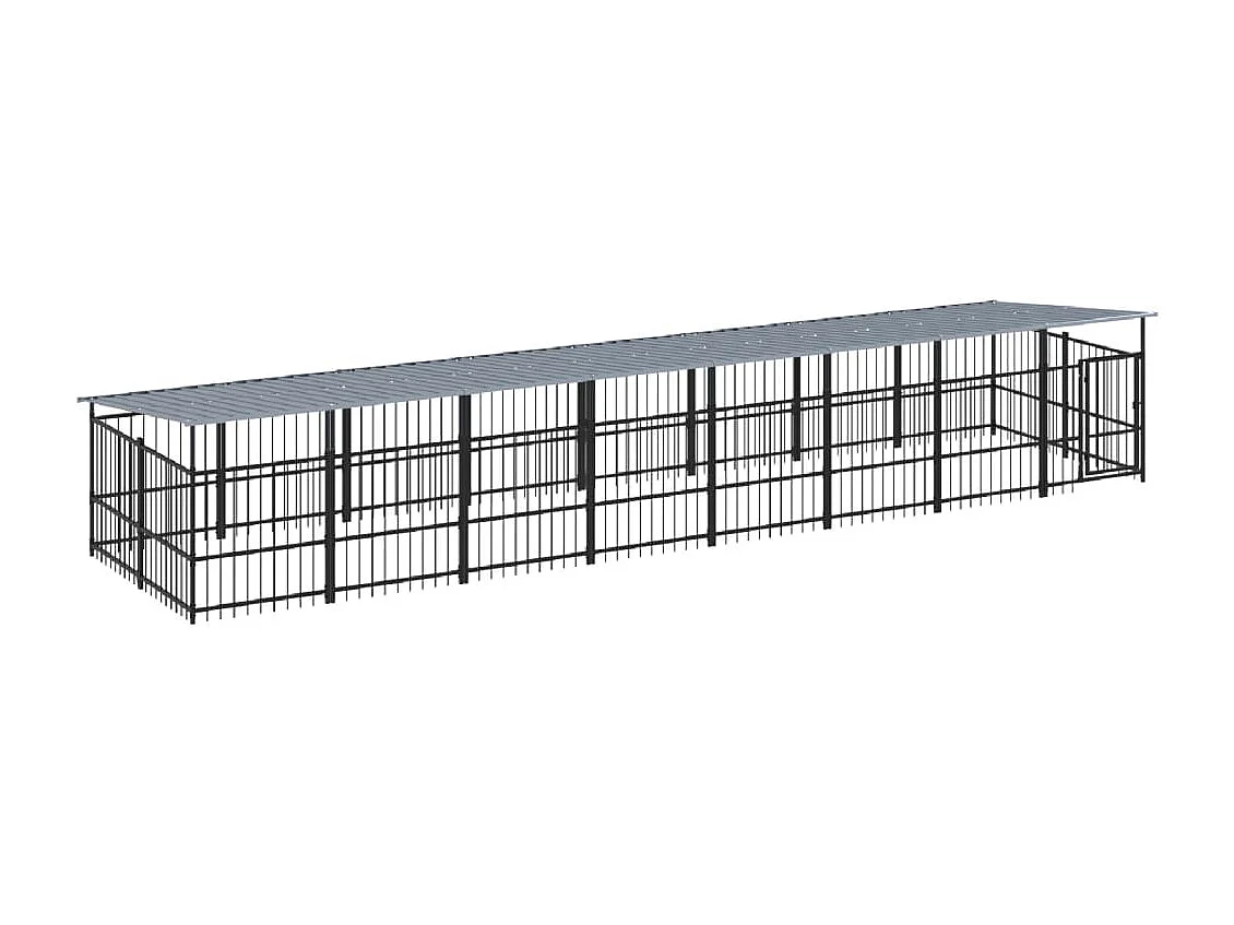 Chenil cage enclos pac noire 782 x 198 x 128 cm 02_0041745