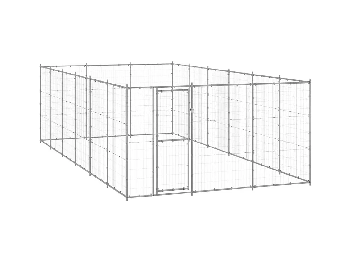 Chenil extérieur cage enclos 330 x 660 x 180 cm 02_0000414