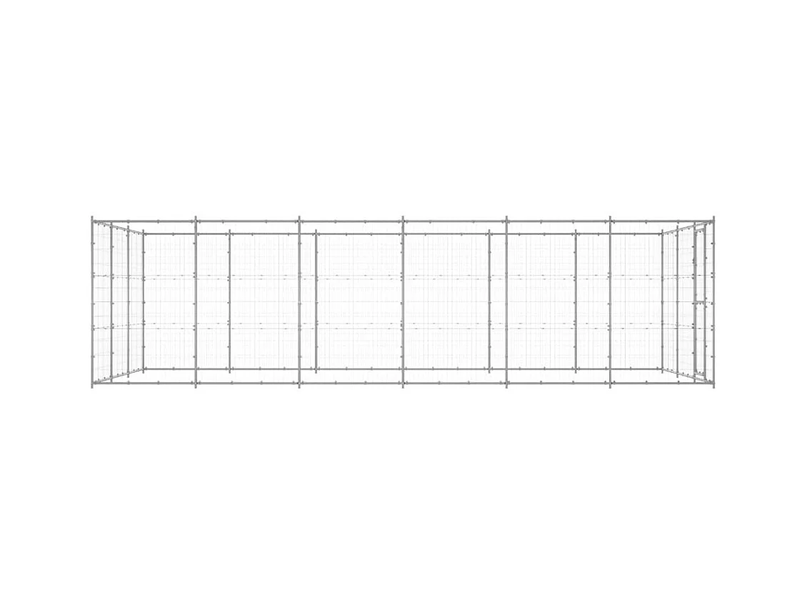 Chenil extérieur cage enclos 330 x 660 x 180 cm 02_0000414