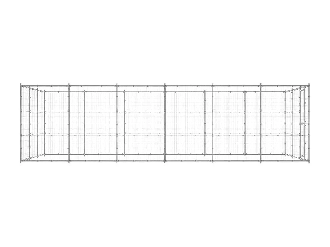 Chenil extérieur cage enclos 330 x 660 x 180 cm 02_0000414