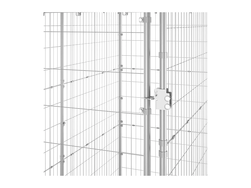 Chenil extérieur cage enclos 110 x 220 x 180 cm 02_0000431