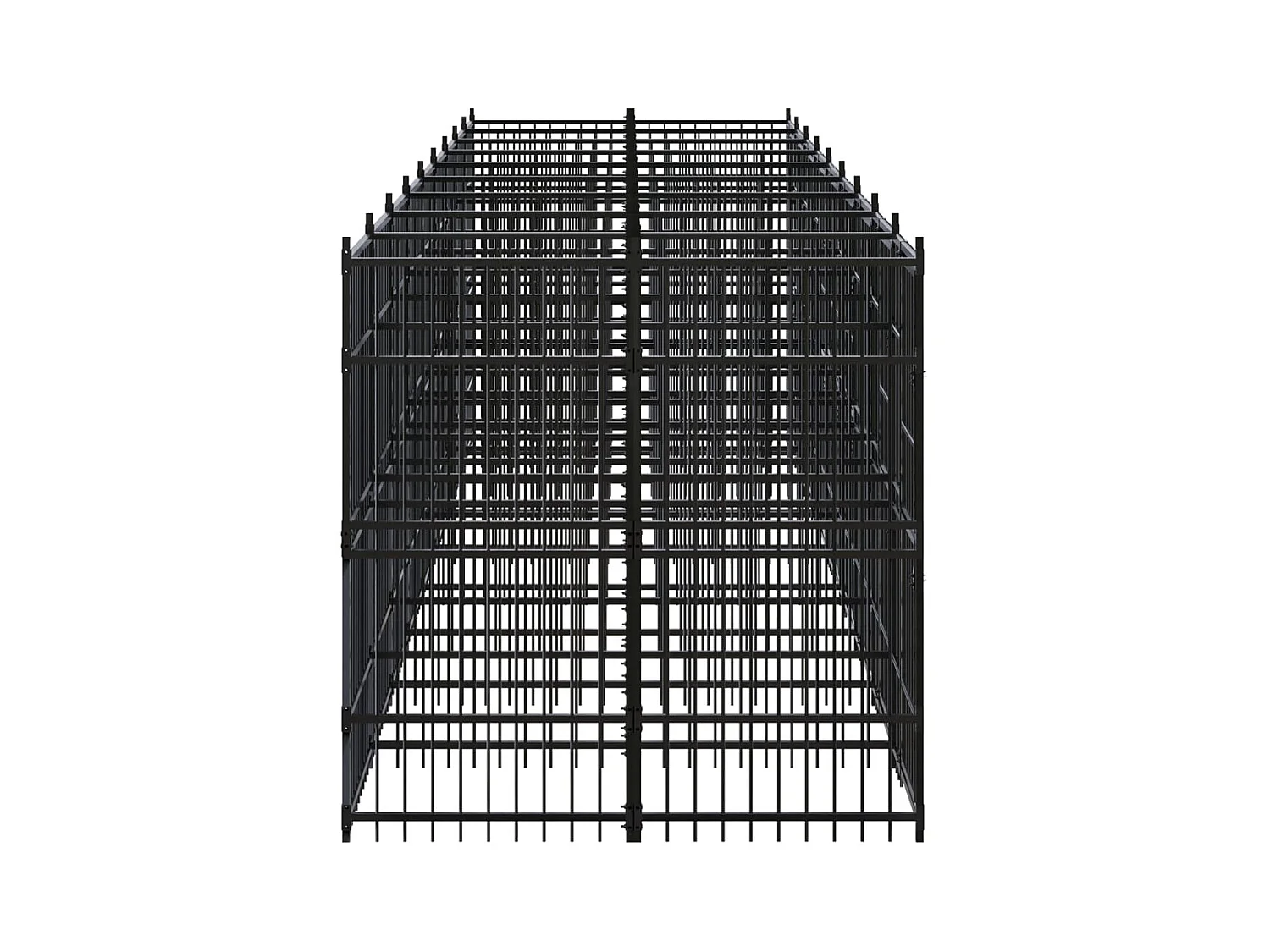 Gaiola para canil outdoor animal pac para cães aço 16,59 m² preto 02_0041801