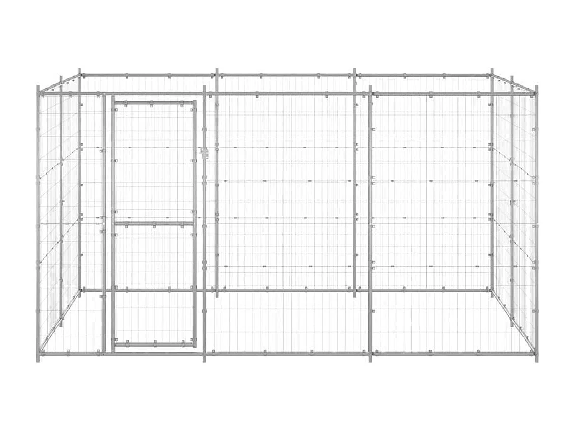 Chenil extérieur cage enclos 330 x 220 x 180 cm 02_0000428