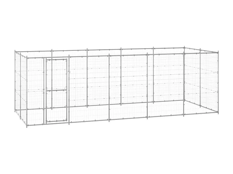 Chenil extérieur cage enclos 550 x 220 x 180 cm 02_0000406