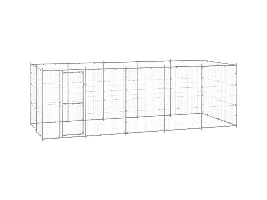 Chenil extérieur cage enclos 550 x 220 x 180 cm 02_0000406