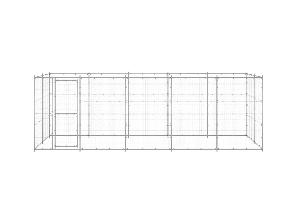 Chenil extérieur cage enclos 550 x 220 x 180 cm 02_0000406
