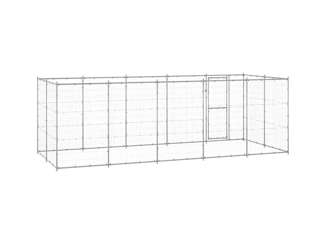 Chenil extérieur cage enclos 550 x 220 x 180 cm 02_0000406