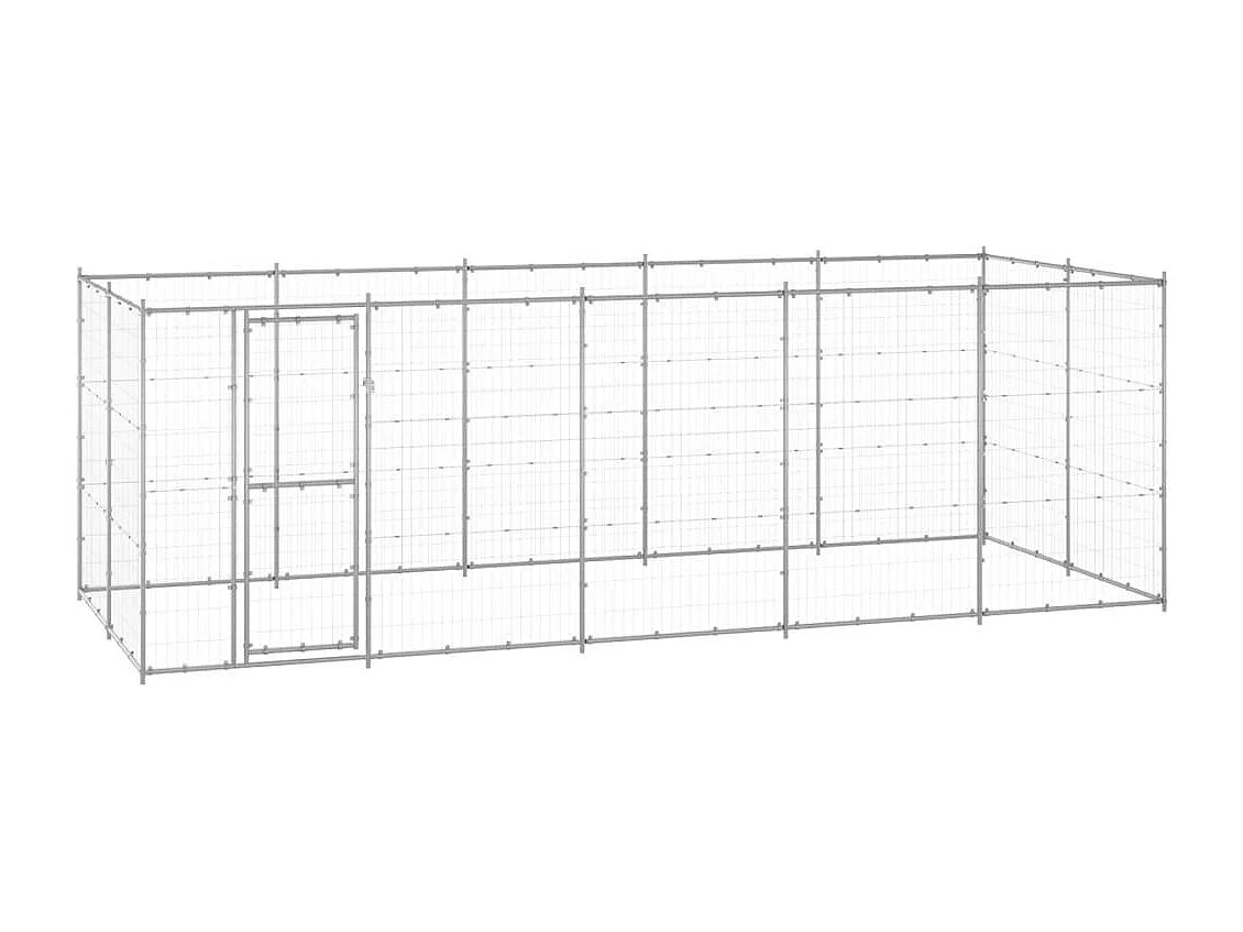 Chenil extérieur cage enclos 550 x 220 x 180 cm 02_0000406