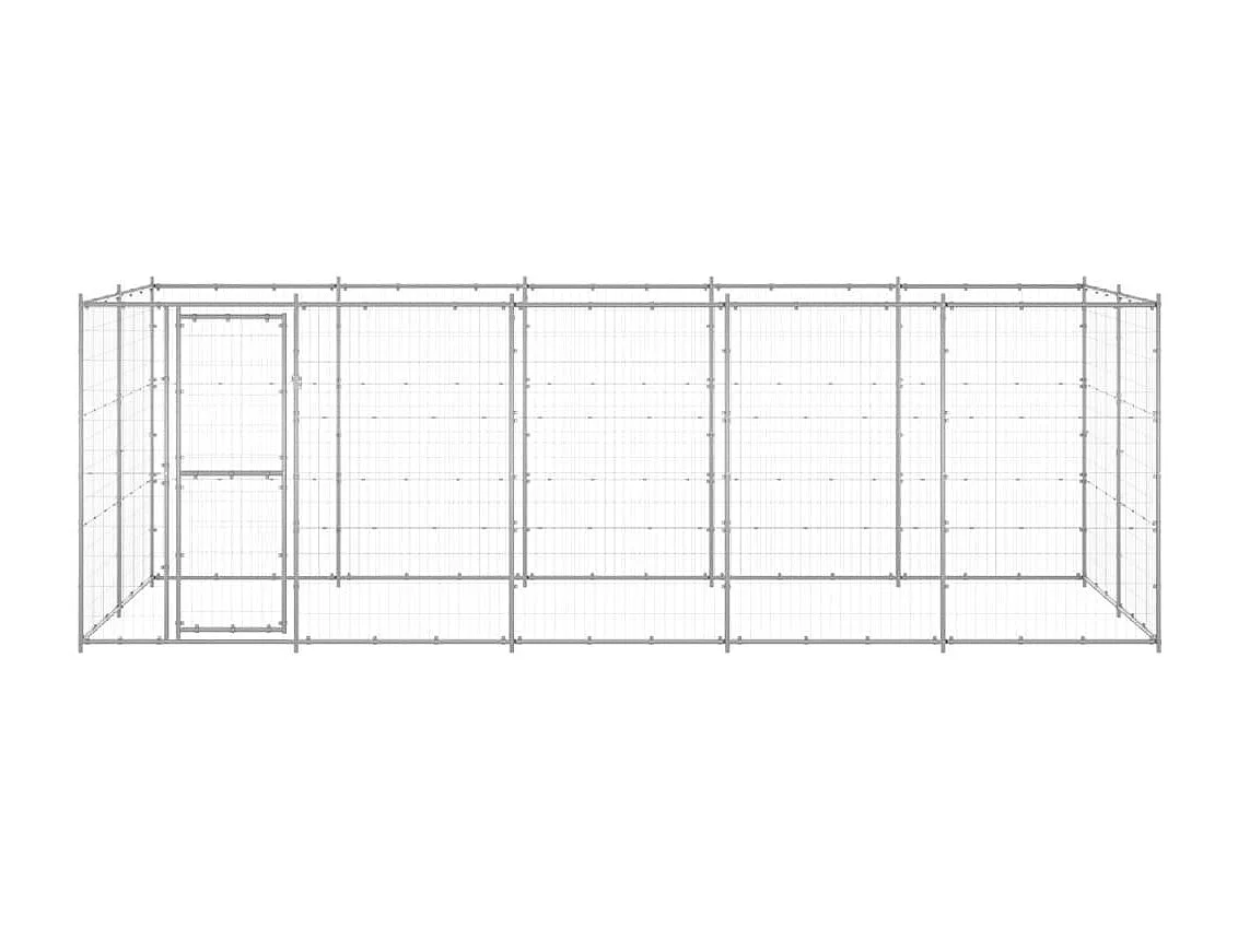 Chenil extérieur cage enclos 550 x 220 x 180 cm 02_0000406
