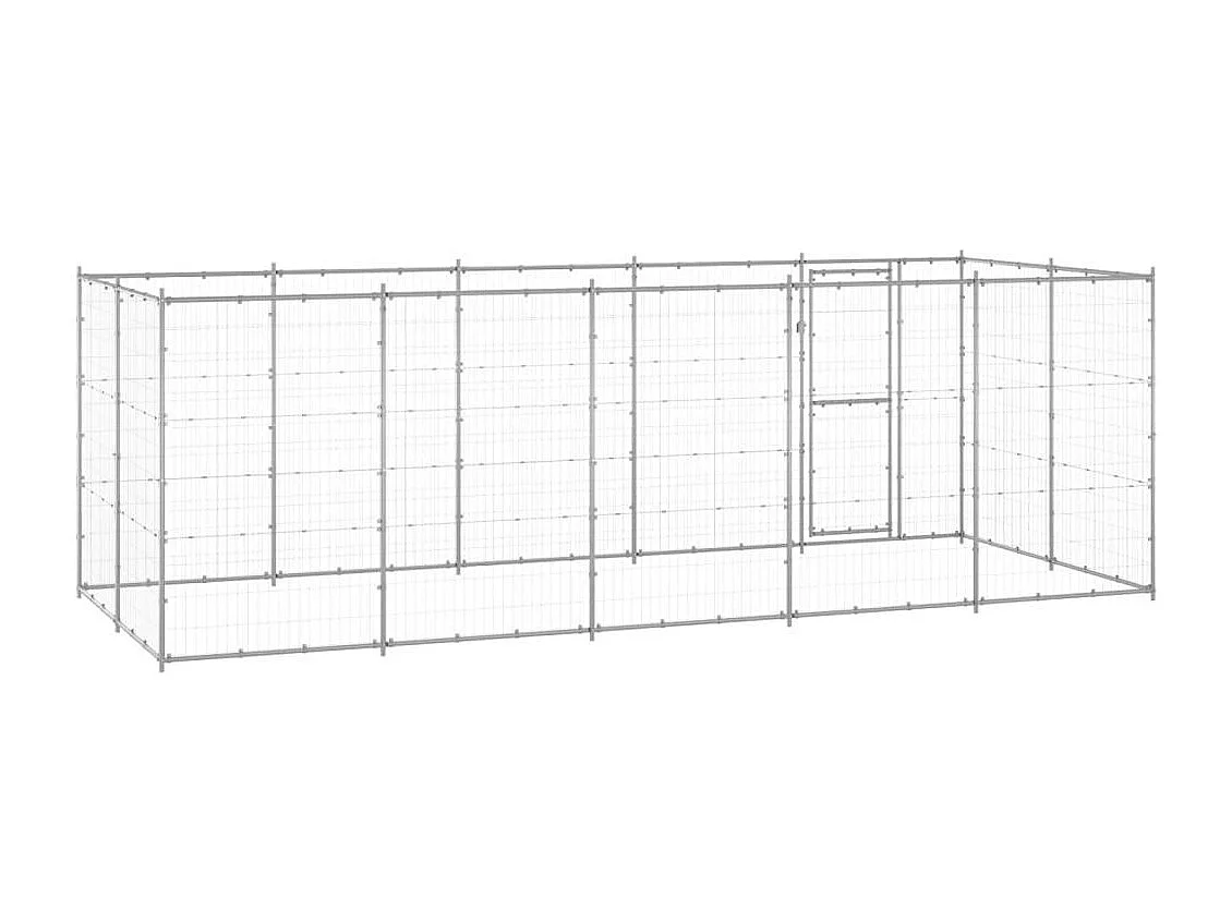 Chenil extérieur cage enclos 550 x 220 x 180 cm 02_0000406