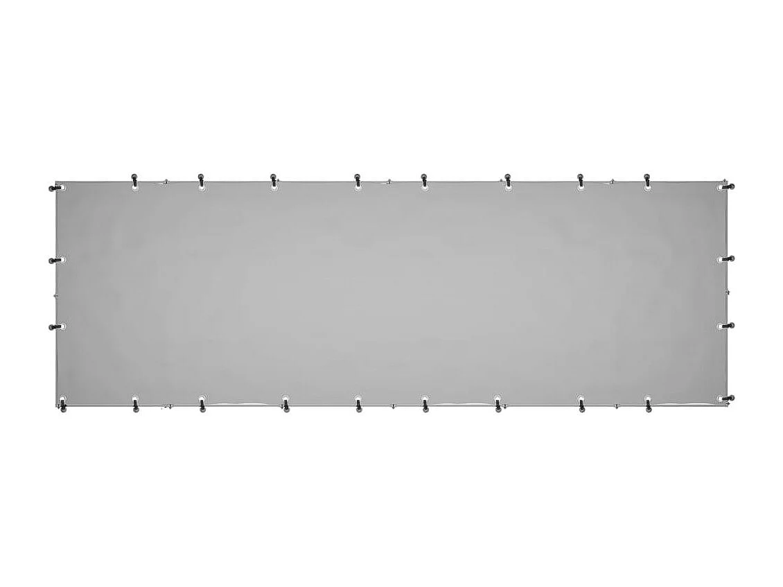 Chenil extérieur cage enclos argenté 330 x 110 x 110 cm 02_0000270