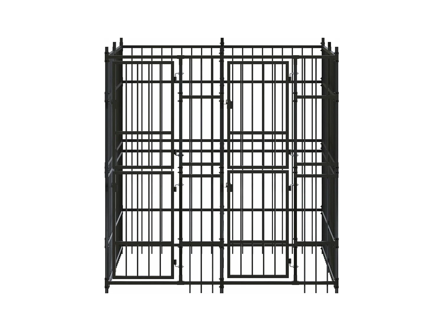 Gaiola para canil outdoor animal pac para cães aço 3,69 m² preto 02_0041830