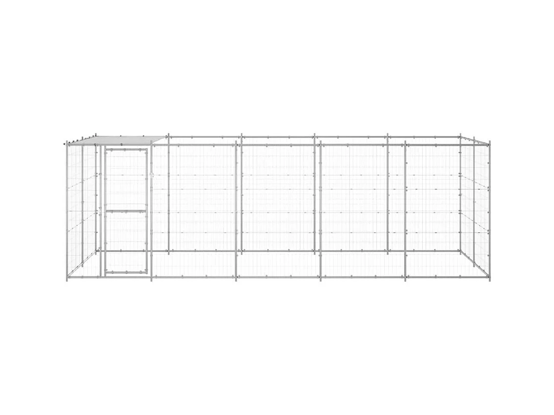 Chenil extérieur cage enclos 550 x 220 x 180 cm 02_0000433