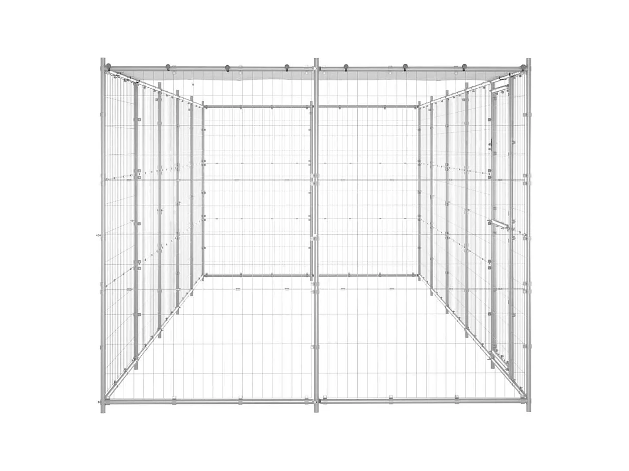 Chenil extérieur cage enclos 550 x 220 x 180 cm 02_0000433