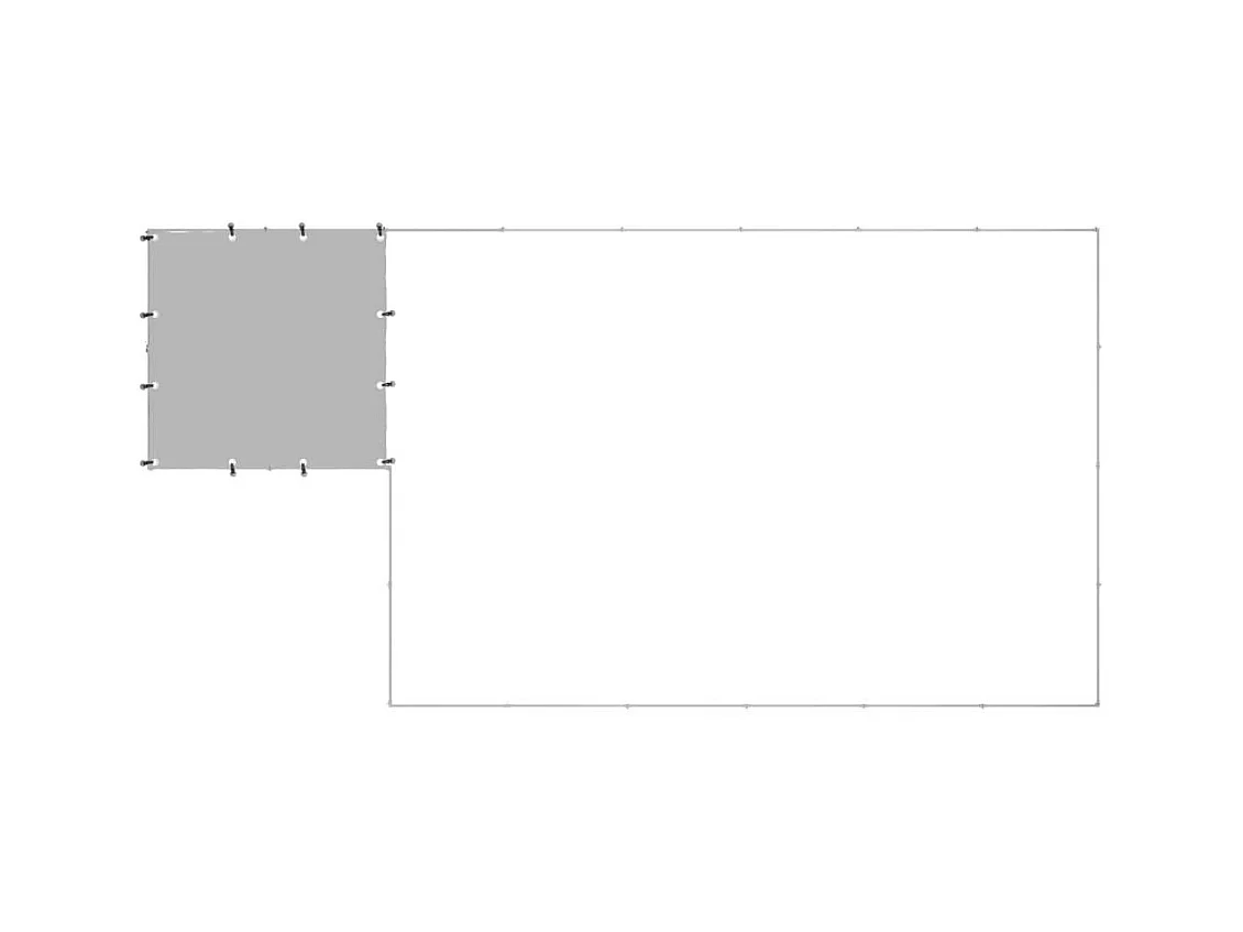 Chenil extérieur cage enclos argenté 440 x 220 x 110 cm 02_0000303