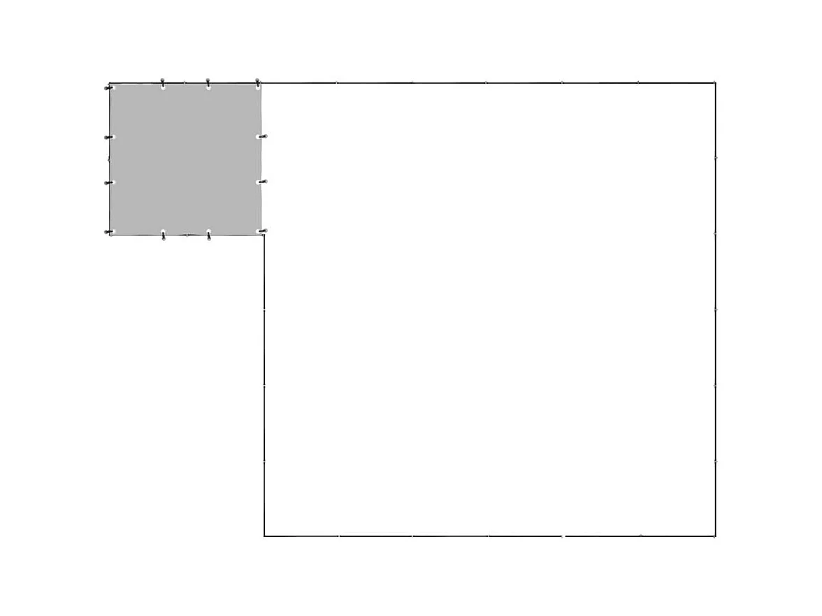 Chenil extérieur cage enclos noire 440 x 330 x 110 cm 02_0000493