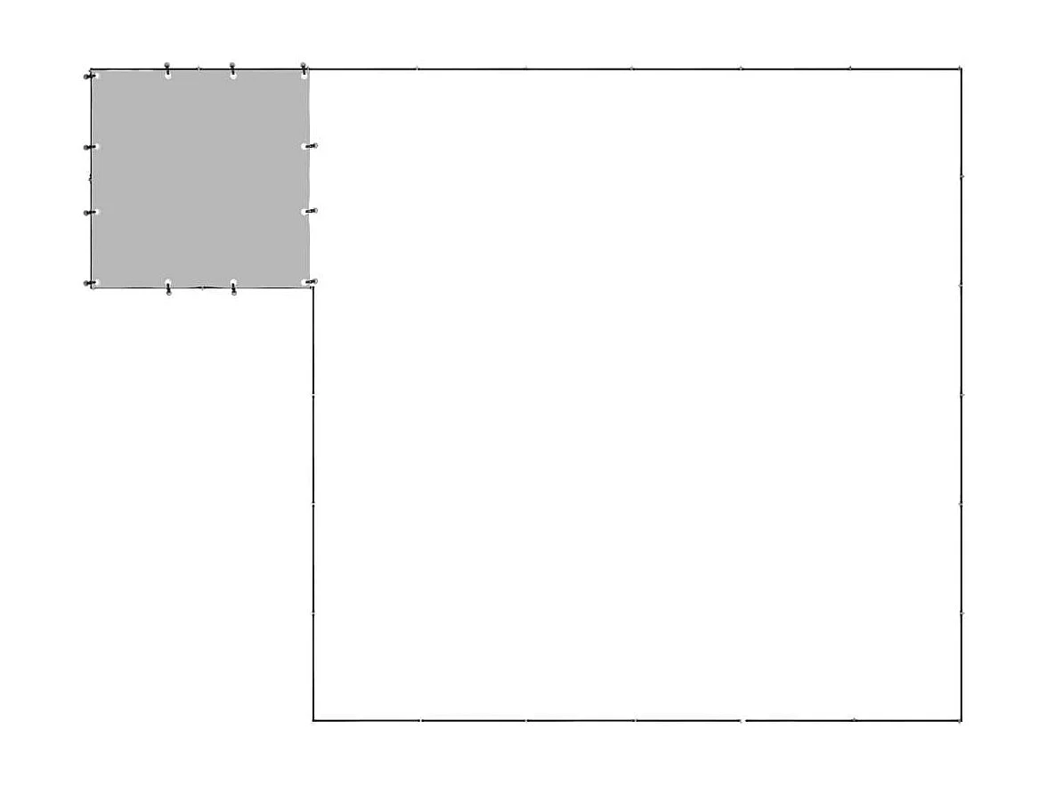 Chenil extérieur cage enclos noire 440 x 330 x 110 cm 02_0000493