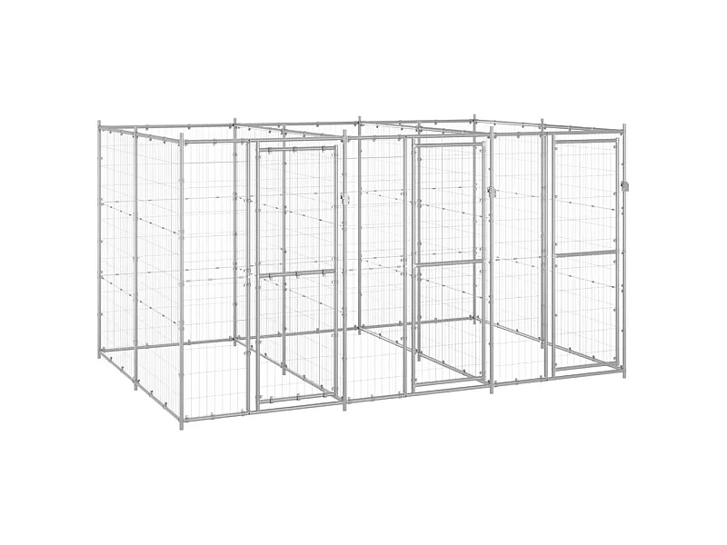 Chenil extérieur cage enclos 330 x 220 x 180 cm 02_0000427