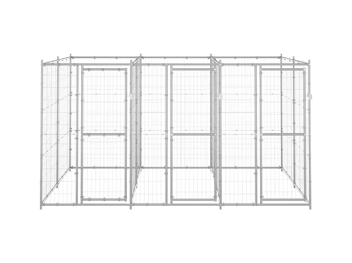Chenil extérieur cage enclos 330 x 220 x 180 cm 02_0000427