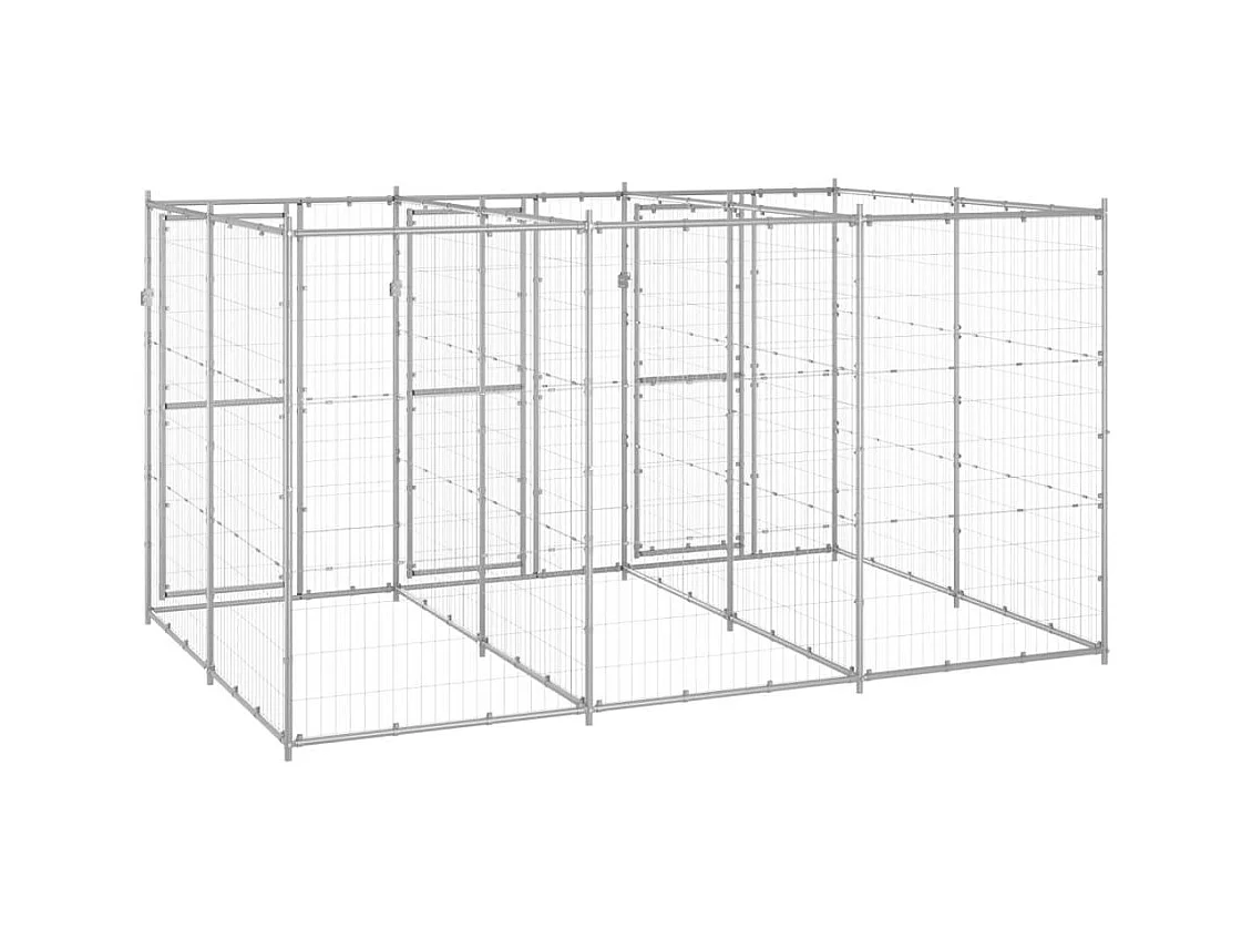 Chenil extérieur cage enclos 330 x 220 x 180 cm 02_0000427