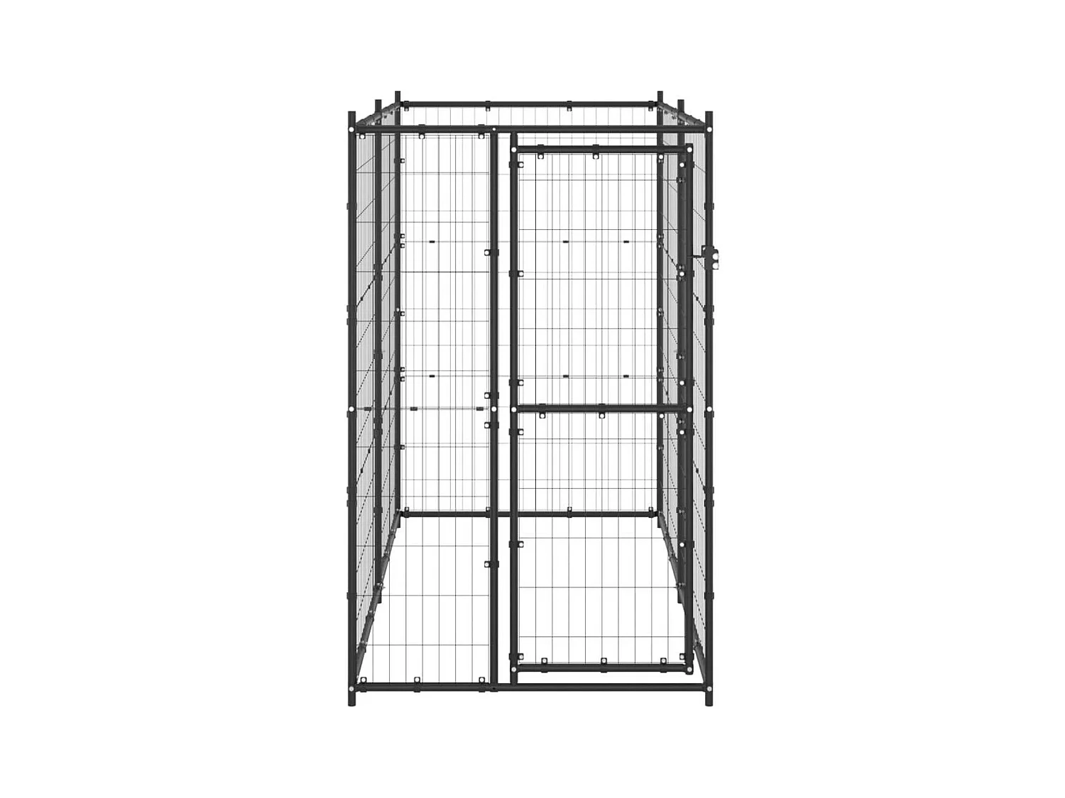Chenil extérieur cage enclos 110 x 220 x 180 cm 02_0000361
