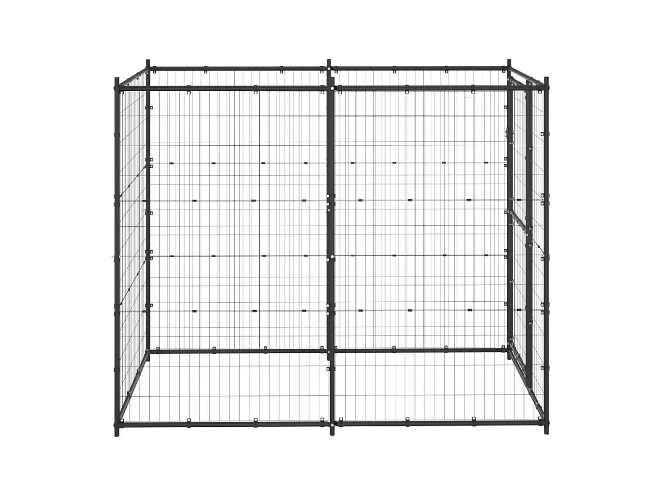 Chenil extérieur cage enclos 110 x 220 x 180 cm 02_0000361