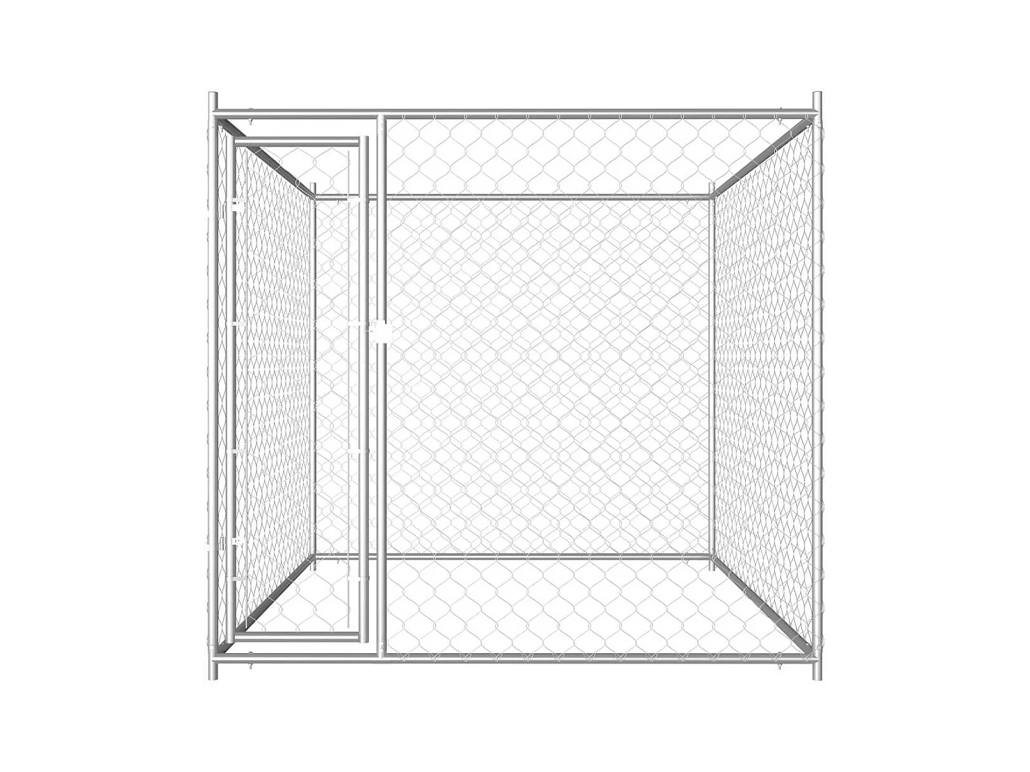 Chenil extérieur cage enclos 193 x 193 x 185 cm 02_0000342