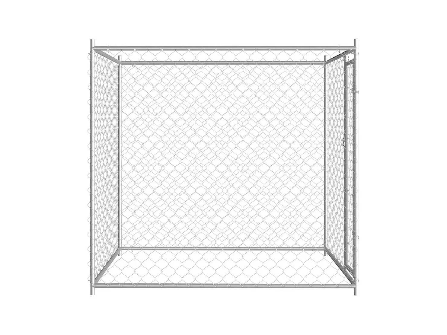 Chenil extérieur cage enclos 193 x 193 x 185 cm 02_0000342