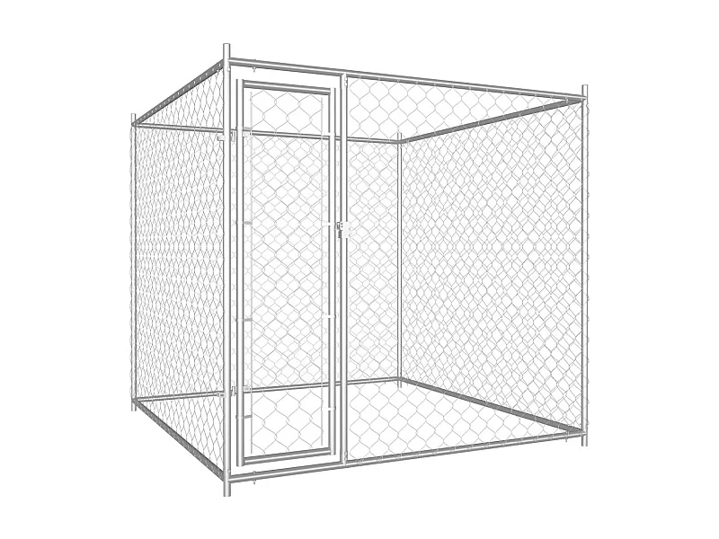 Chenil extérieur cage enclos 193 x 193 x 185 cm 02_0000342