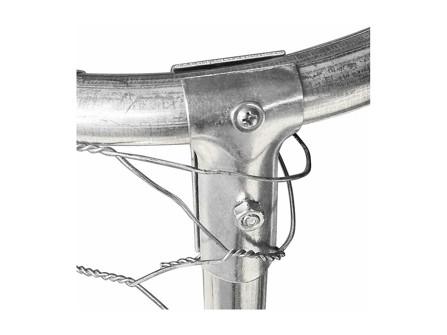 Gaiola para canil exterior animal pac com telhado 300 x 300 x 150 cm Prata 02_0041908