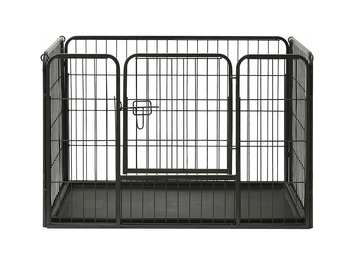 Parc pour chiots acier noire 91.5 x 59 x 61 cm 02_0000570