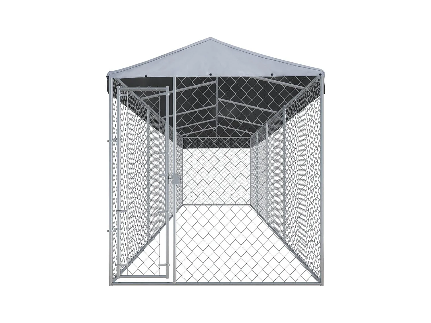 Chenil extérieur cage enclos 760 x 192 x 225 cm 02_0000456